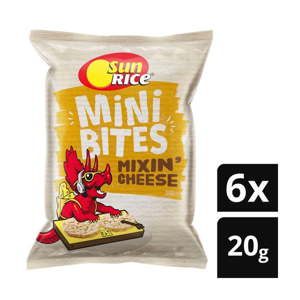 Sunrice Mini Bites Mixin Cheese 6 Pack | 120g