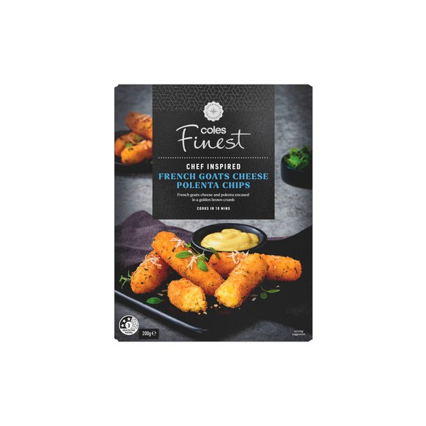 Coles Finest Goats Cheese Polenta Chips | 200g