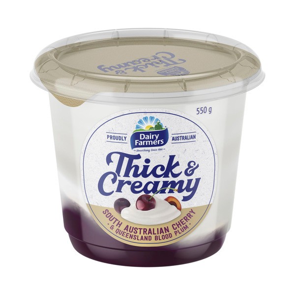 Dairy Farmers Thick & Creamy Yoghurt Cherry & Blood Plum | 550g