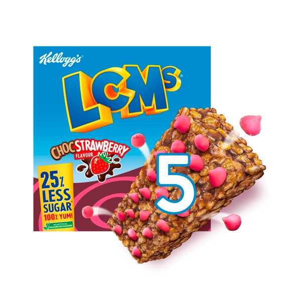 Kellogg's LCMs 25% Less Sugar Choc Strawberry 5 Pack | 100g