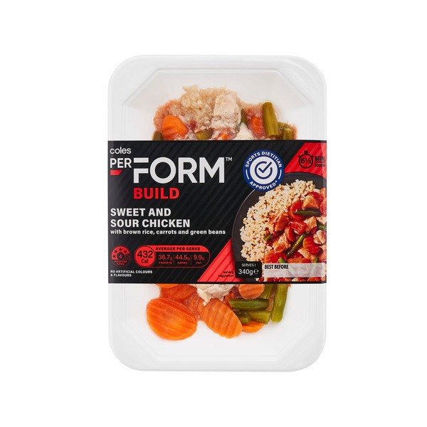 Coles Perform Sweet And Sour Chicken | 340g