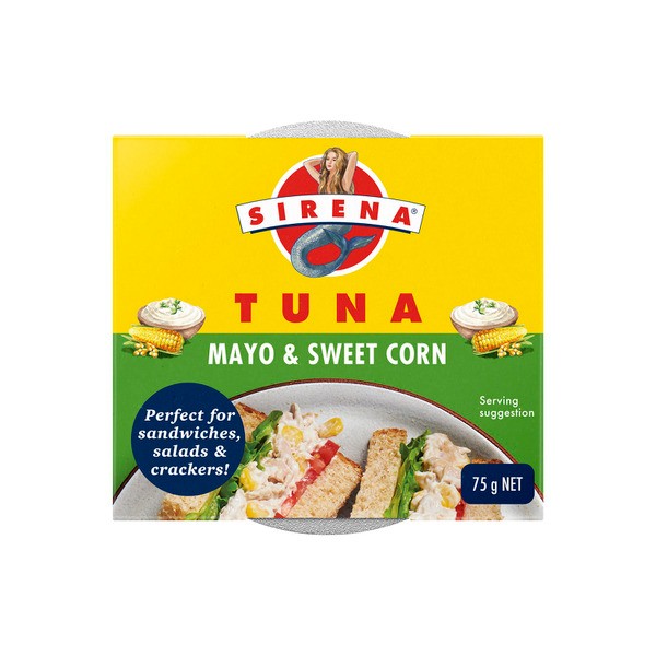 Sirena Snack Tuna Sweetcorn And Mayonnaise | 75g