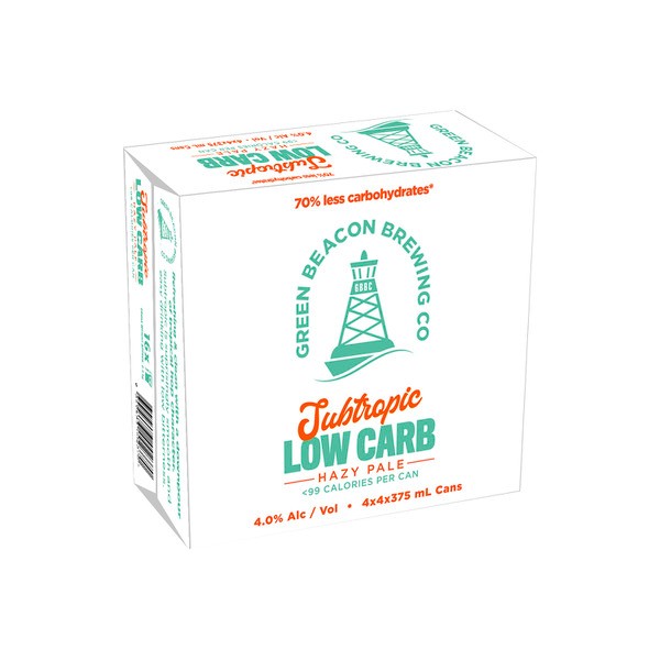 Green Beacon Subtropic Low Carb Hazy Pale Ale Can 375mL | 16 Pack