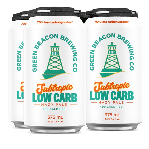 Green Beacon Subtropic Low Carb Hazy Pale Ale Can 375mL | 4 Pack