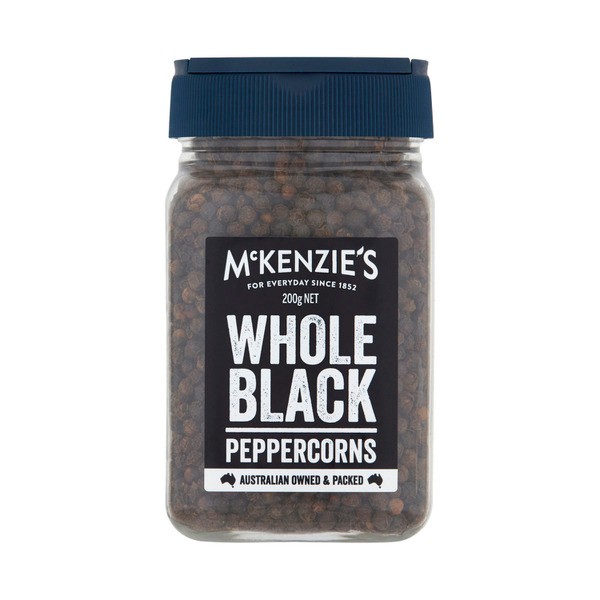 Mckenzie's Whole Black Peppercorns | 200g