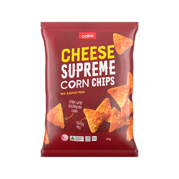 Coles Corn Chips Cheese Supreme | 175g