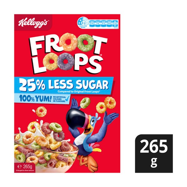 Kellogg's Froot Loops 25% Less Sugar | 265g