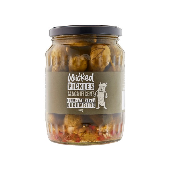 Wicked European Style Pickled Cucumbers | 680g
