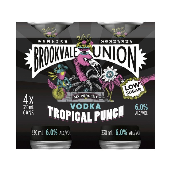 Brookvale Union 6% Tropical Punch Can 330mL | 4 Pack