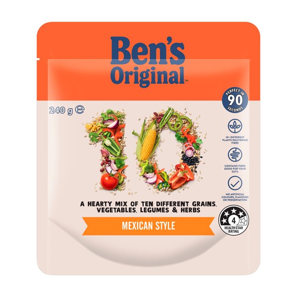 Ben's Original Rice 10+ Mexican Style Pouch | 240g