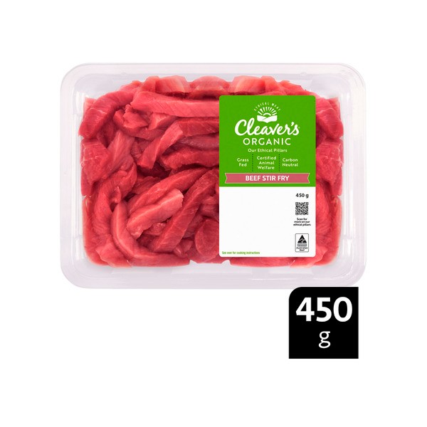 Cleaver's Organic Grass-Fed Beef Stifry | 450g