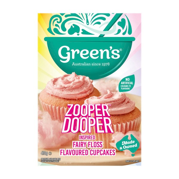 Greens Zooper Dooper Fairy Floss Cupcake Mix | 410g