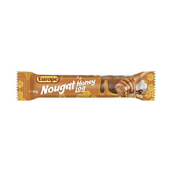 Europe Nougat Honey Log Chocolate Bar | 40g