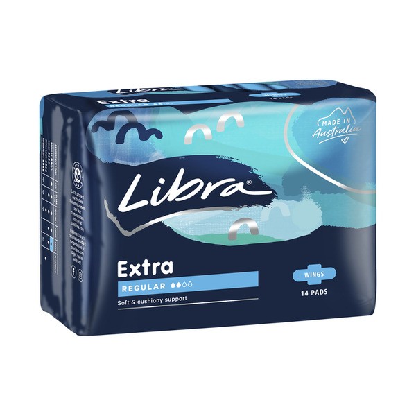 Libra Exta Regular With Wings Pads | 14 pack