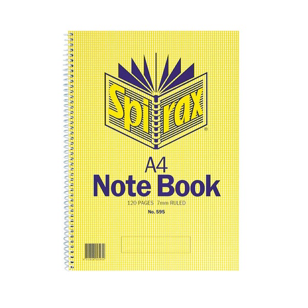 Spirax A4 Notebook 120 Page | 1 each