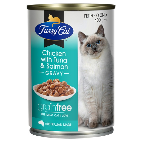 Fussy Cat Grainfree Adult Wet Cat Food Chicken With Tuna & Salmon | 400g