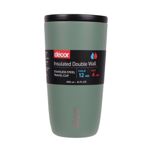 Decor Insulated Double Wall Travel Cup 480mL | 1 each