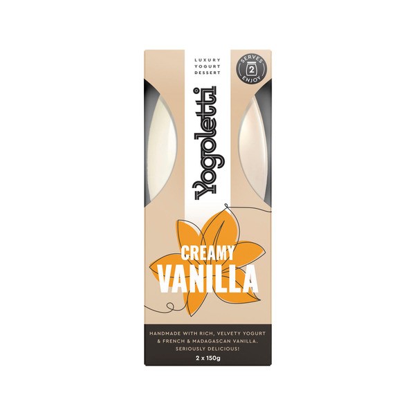 Yogoletti Luxury Yogurt Dessert Creamy Vanilla 2x150g | 300g