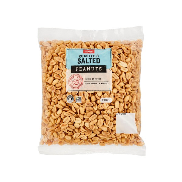 Coles Roasted & Salted Peanuts | 750g