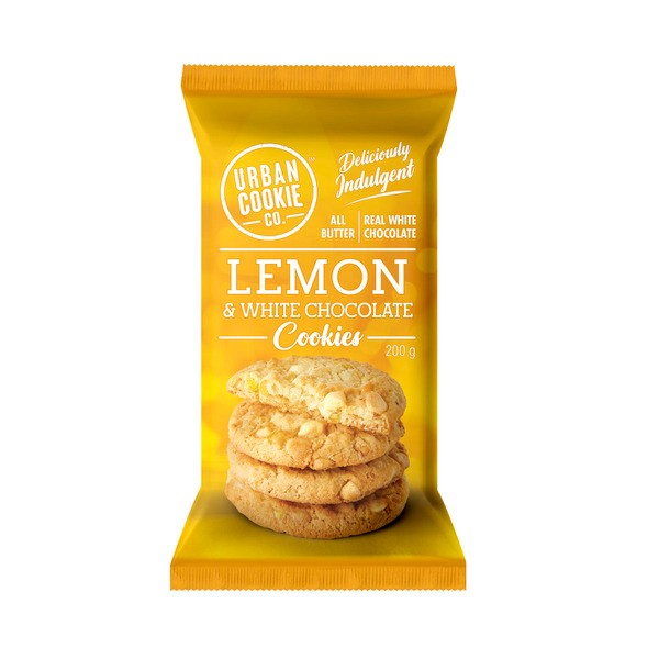 Urban Cookie Co Premium Cookies Lemon & White Chocolate | 200g