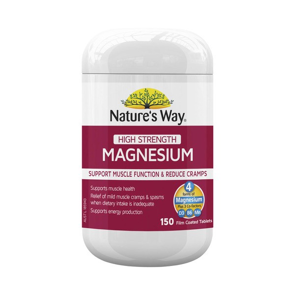 Nature's Way High Strength Magnesium Tablets | 150 pack