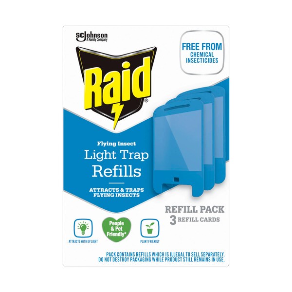 Raid Automatic Light Trap Refills | 3 pack