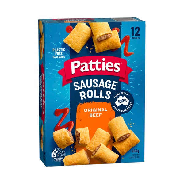 Patties Frozen Party Sausage Rolls 12 pack | 450g