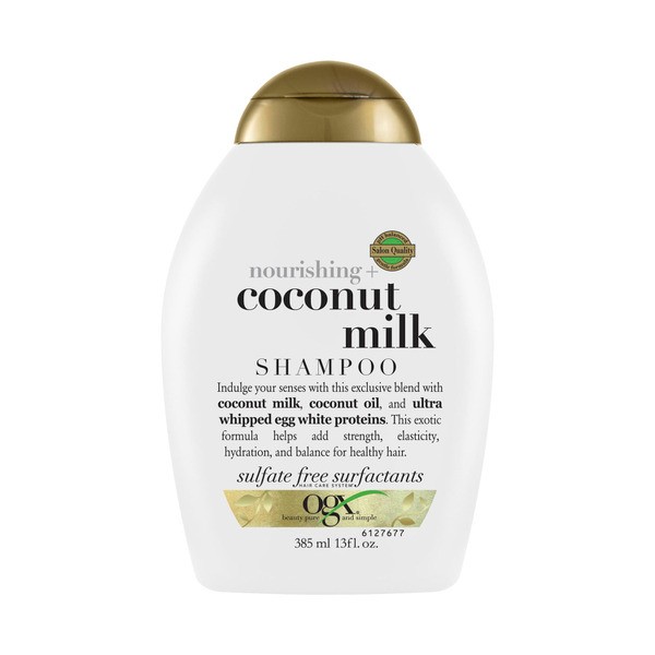 Ogx Nourishing + Hydrating Coconut Milk Shampoo For Dry Hair | 384mL
