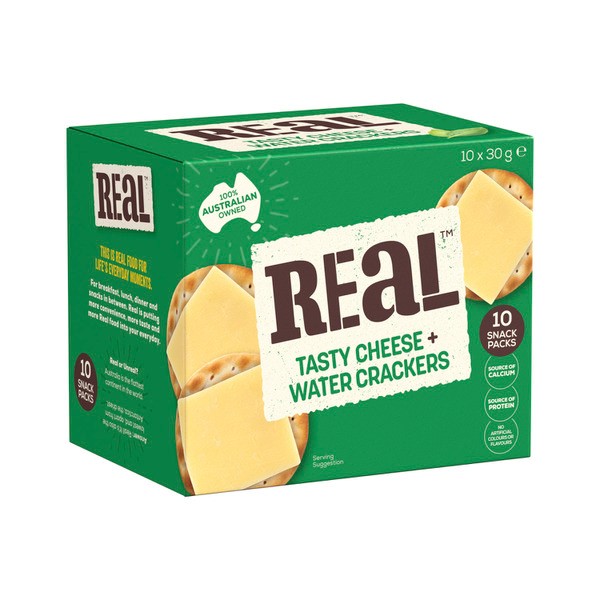 Real Dairy Tasty Cheese & Crackers 10 Pack | 300g