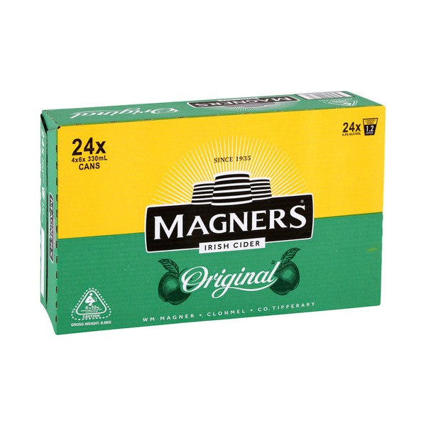 Magners Original Irish Cider Can 330mL | 24 Pack
