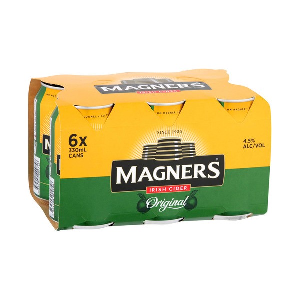Magners Original Irish Cider Can 330mL | 6 Pack