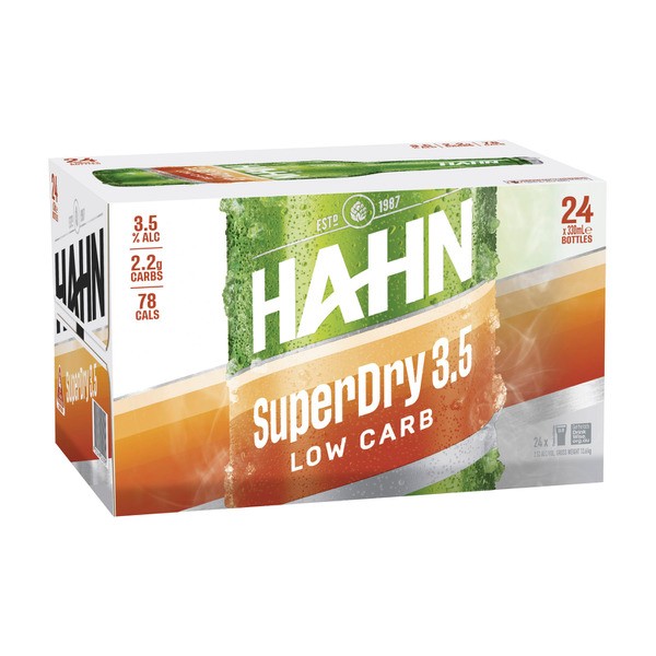Hahn Super Dry 3.5 Bottle 330mL | 24 Pack