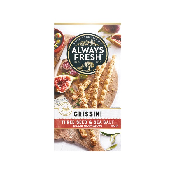 Always Fresh Grissini Breadsticks Three Seed | 125g