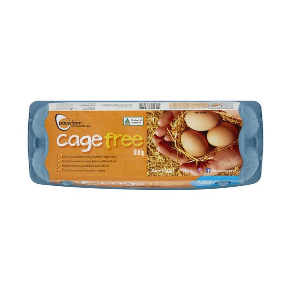 Pace Farm Liberty Cage Free Eggs 12 Pack | 600g