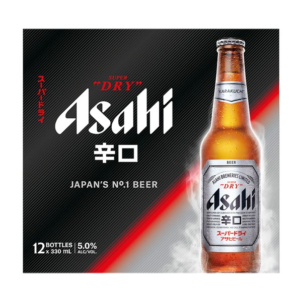 Asahi Super Dry 12Pack Bottle 330mL | 12 Pack