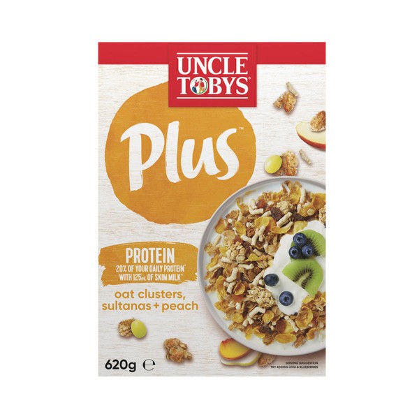 Uncle Tobys Plus Protein Breakfast Cereal | 620g