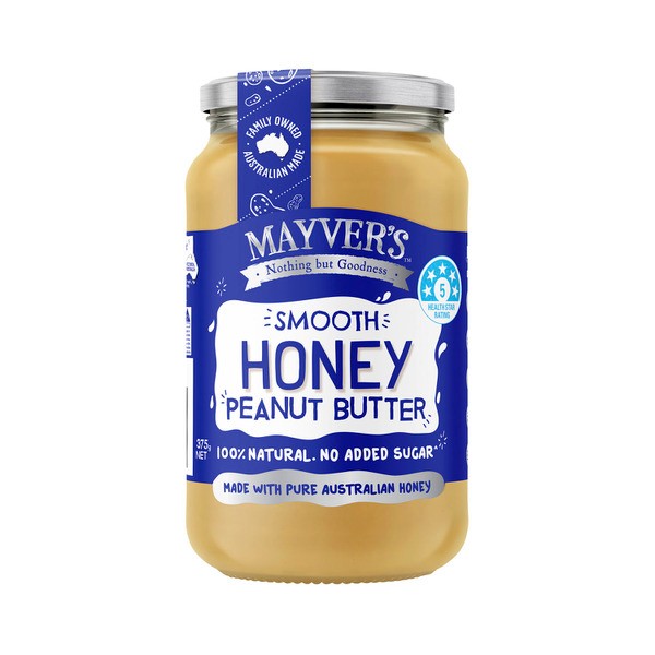 Mayvers Smooth Honey Peanut Butter | 375g