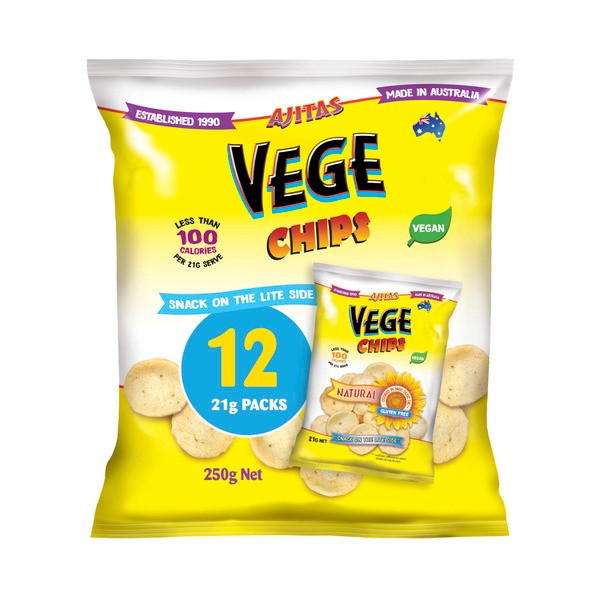 Vege Chips Natural Multipack 12 Pack | 250g