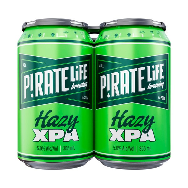 Pirate Life Hazy XPA Can 355mL | 4 Pack