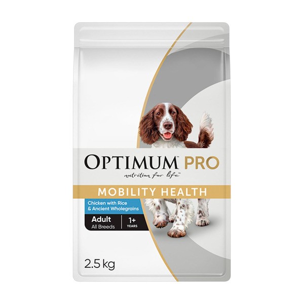 Optimum Pro Adult Dry Dog Food Mobility Health Chicken With Rice | 2.5kg