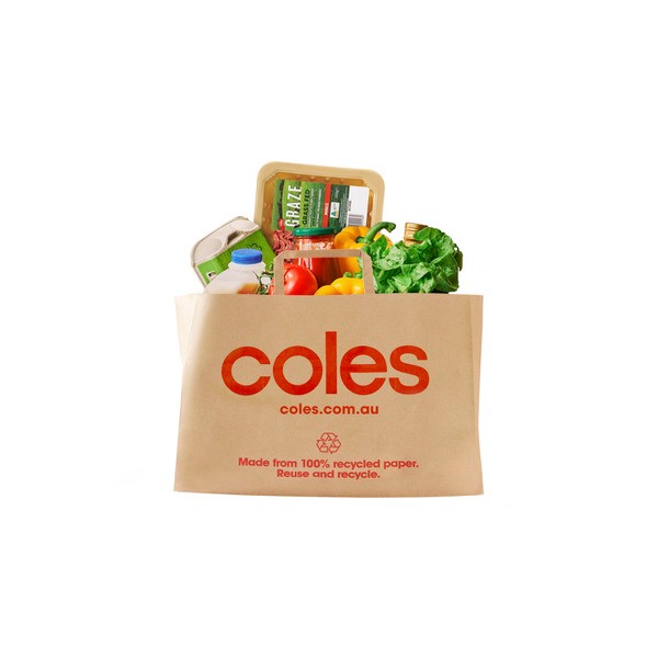 Coles Online 100% Recycle Paper Bag | 1 each