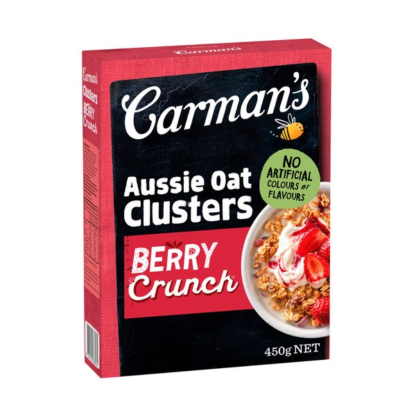 Carman's Aussie Oat Clusters Berry Crunch | 450g