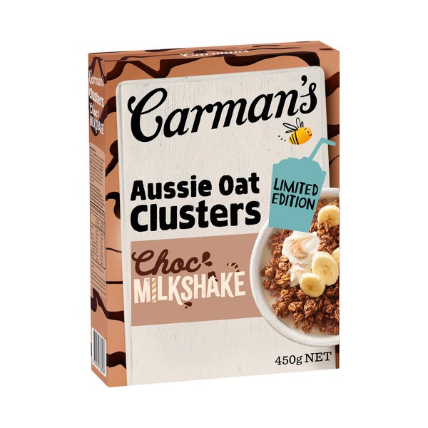 Carman's Aussie Oat Clusters Limited Edition Choc Milkshake | 450g