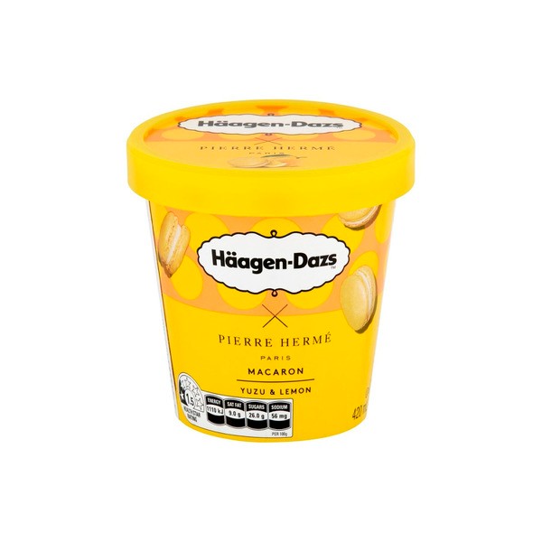 Haagen-Dazs Macaron Yuzu Lemon Ice Cream | 420mL
