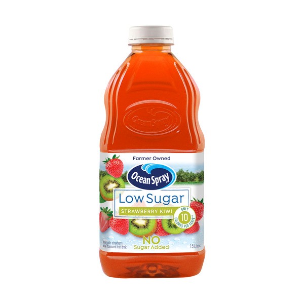 Ocean Spray Low Sugar Drink Low Sugar Strawberry And Kiwi | 1.5L