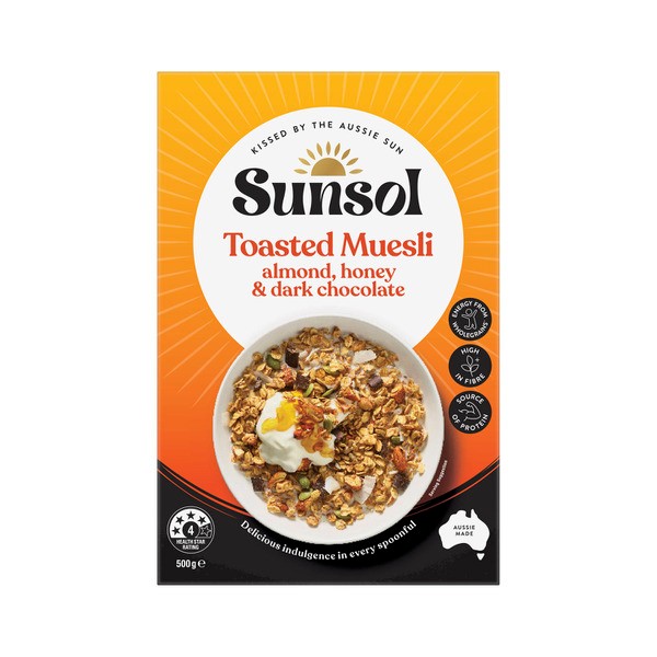  Sunsol Toasted Muesli Almond Honey & Dark Chocolate | 500g
