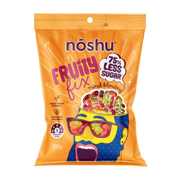 Noshu 75% Less Sugar Fruity Fix | 150g