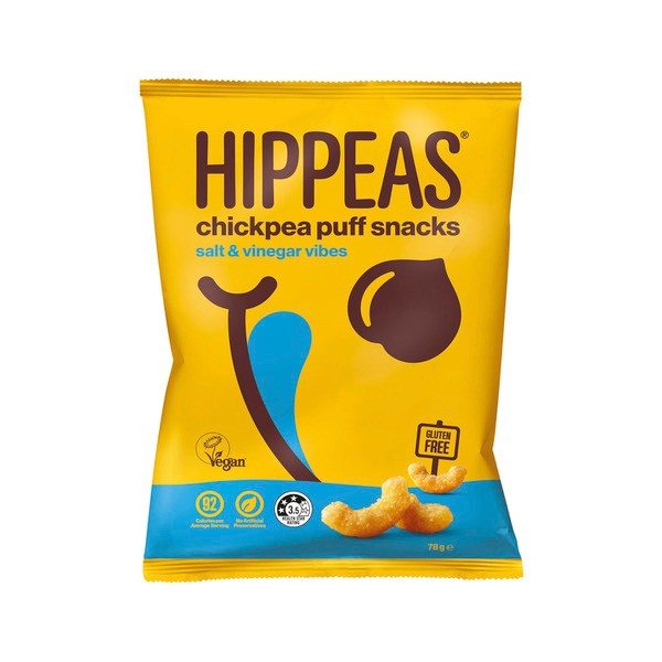 Hippeas Chickpea Puff Snacks Salt & Vinegar Vibes | 78g