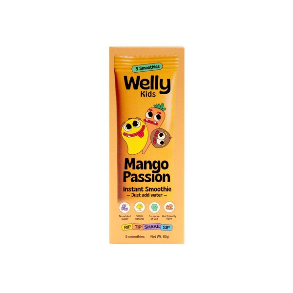 Welly Kids Instant Smoothie Mango Passion Multipack 5X13g | 65g