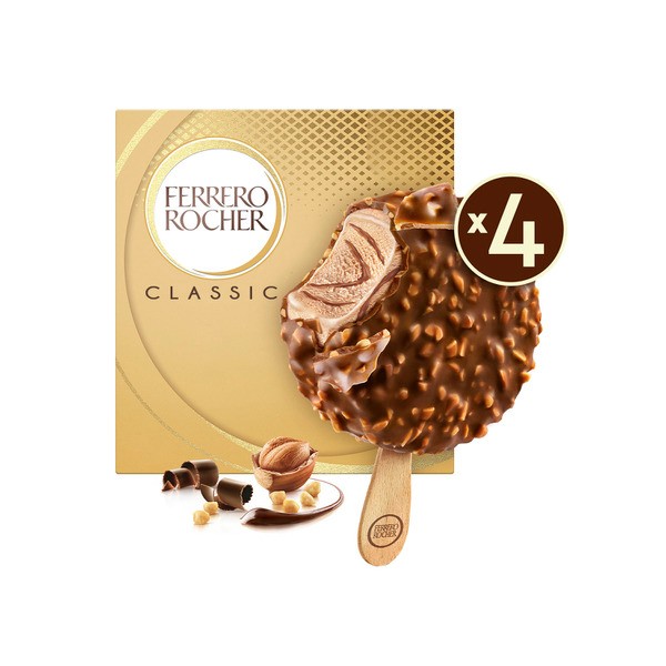 Ferrero Rocher Frozen Classic Dessert Hazelnut & Choc 4 pack | 200g